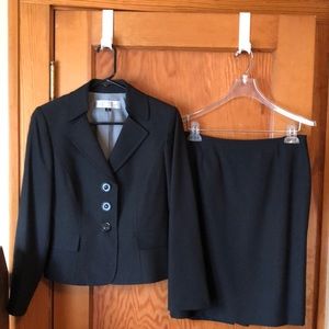 Tahari Pin Striped Skirt Suit Set